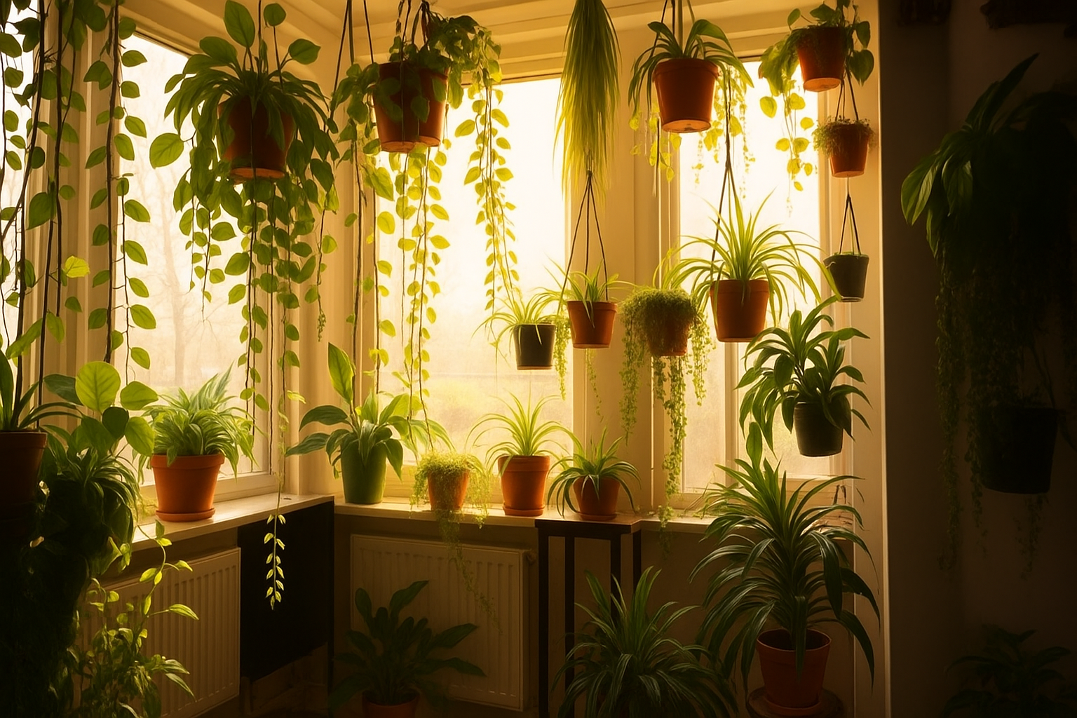Horta vertical no apartamento