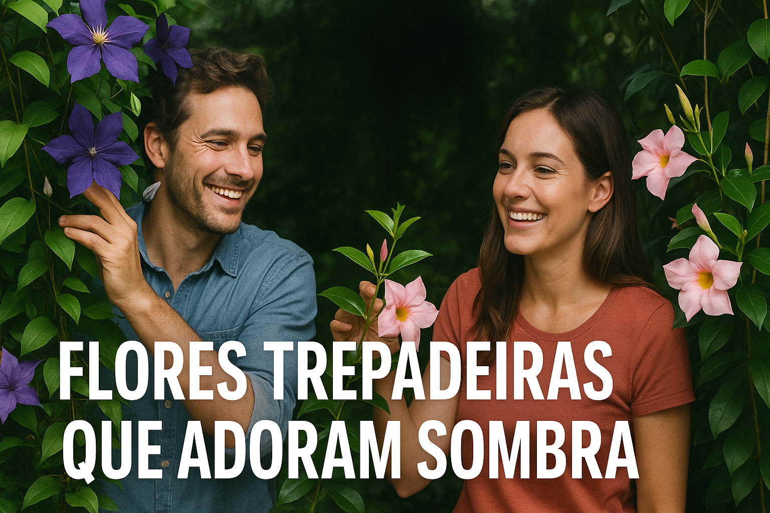 Flores trepadeiras que adoram sombra