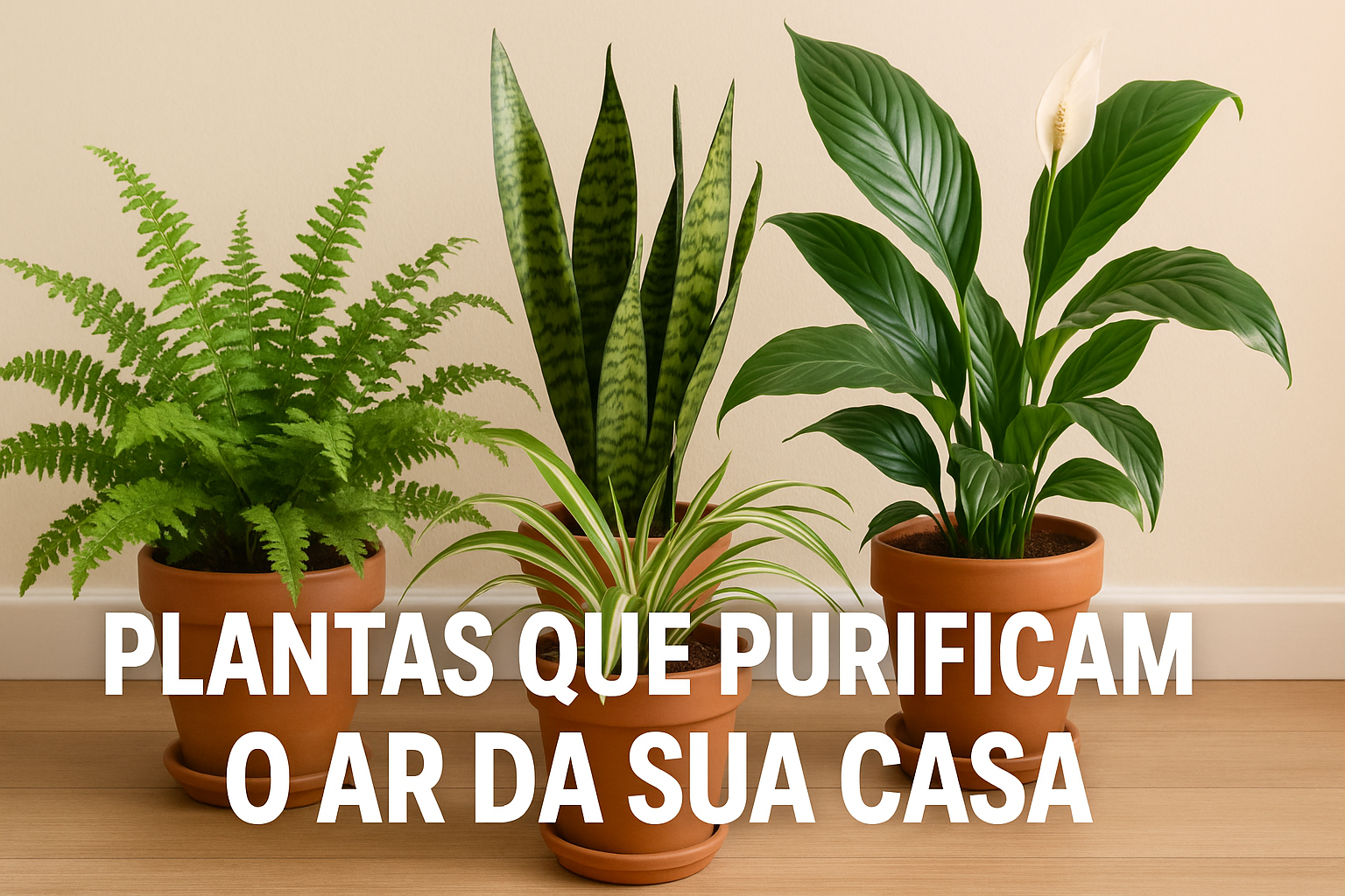 plantas que purificam o ar da sua casa