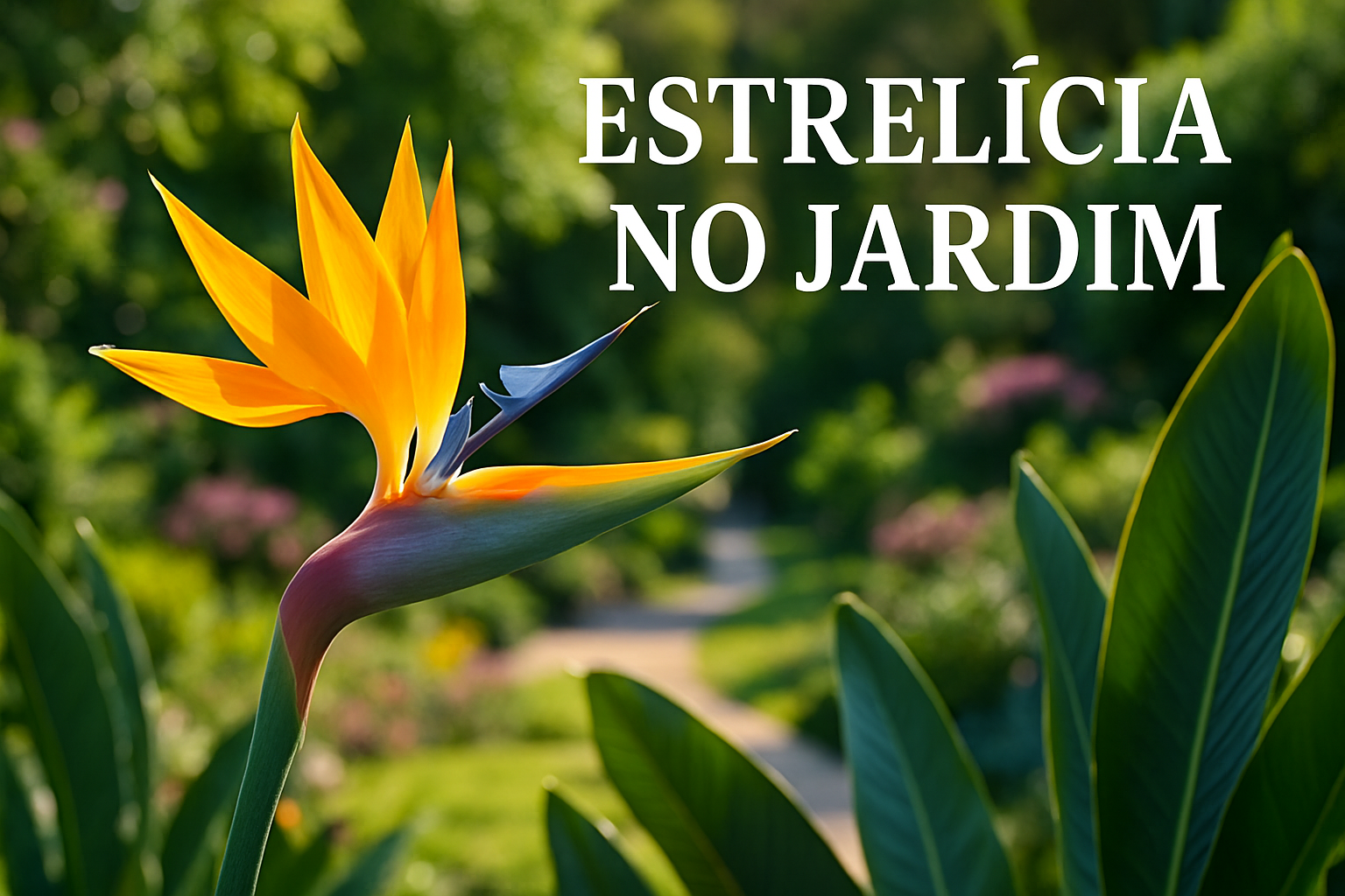 Estrelícia no Jardim
